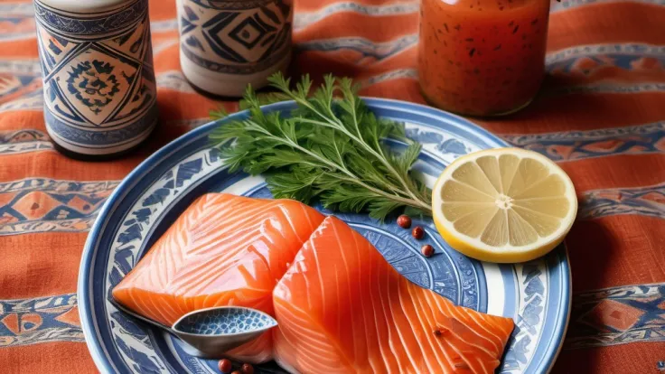 Saumon gravlax à l'arménienne